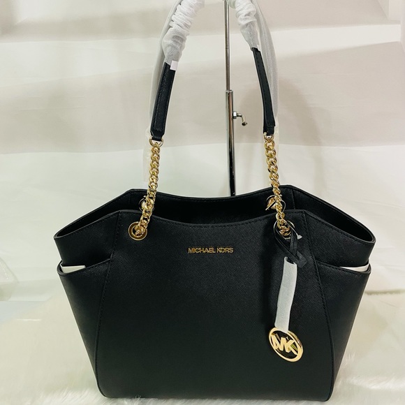 NWT Michael Kors Black Large shoulder tote bag - Picture 2 of 12